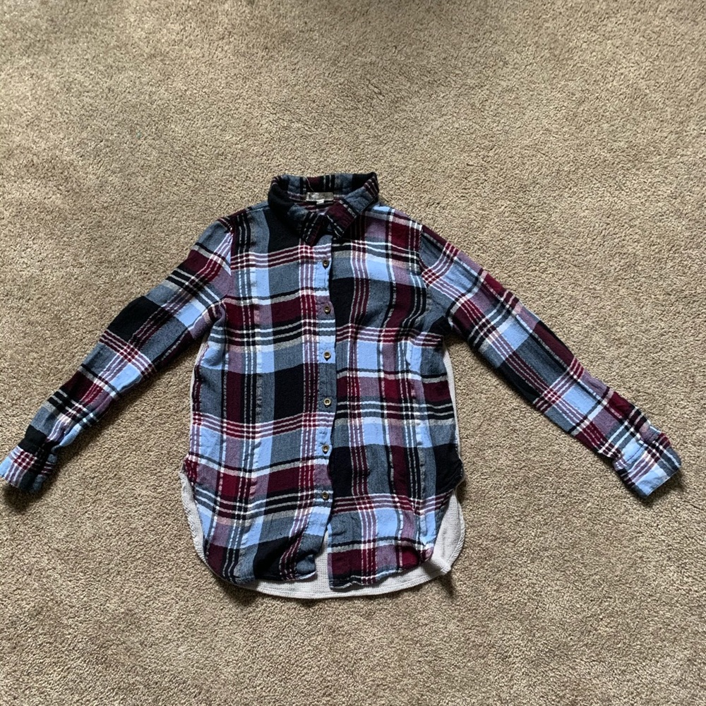 Girl plaid long sleeve (D033)